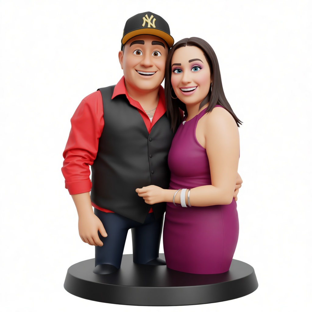 Couple Cartoon Figurine free 3D printable STL