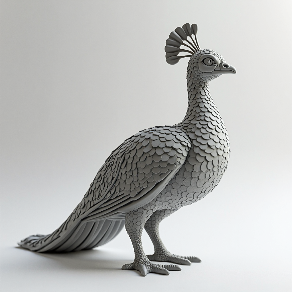 Peacock Organizer Sculpture free 3D printable STL