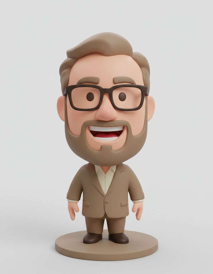 Bearded Man Figurine free 3D printable STL