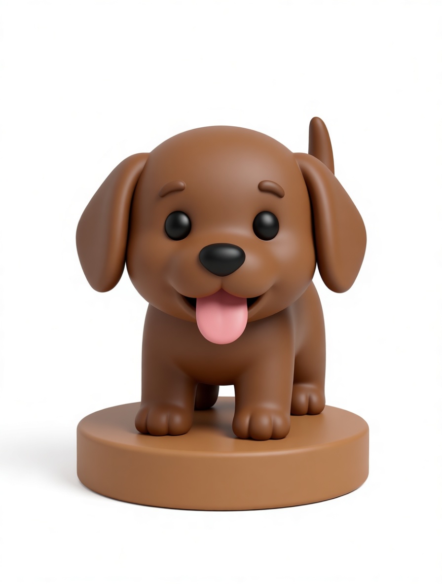 Brown Puppy Figurine free 3D printable STL