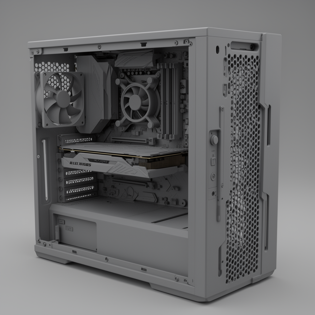 Custom PC Case Model free 3D printable STL