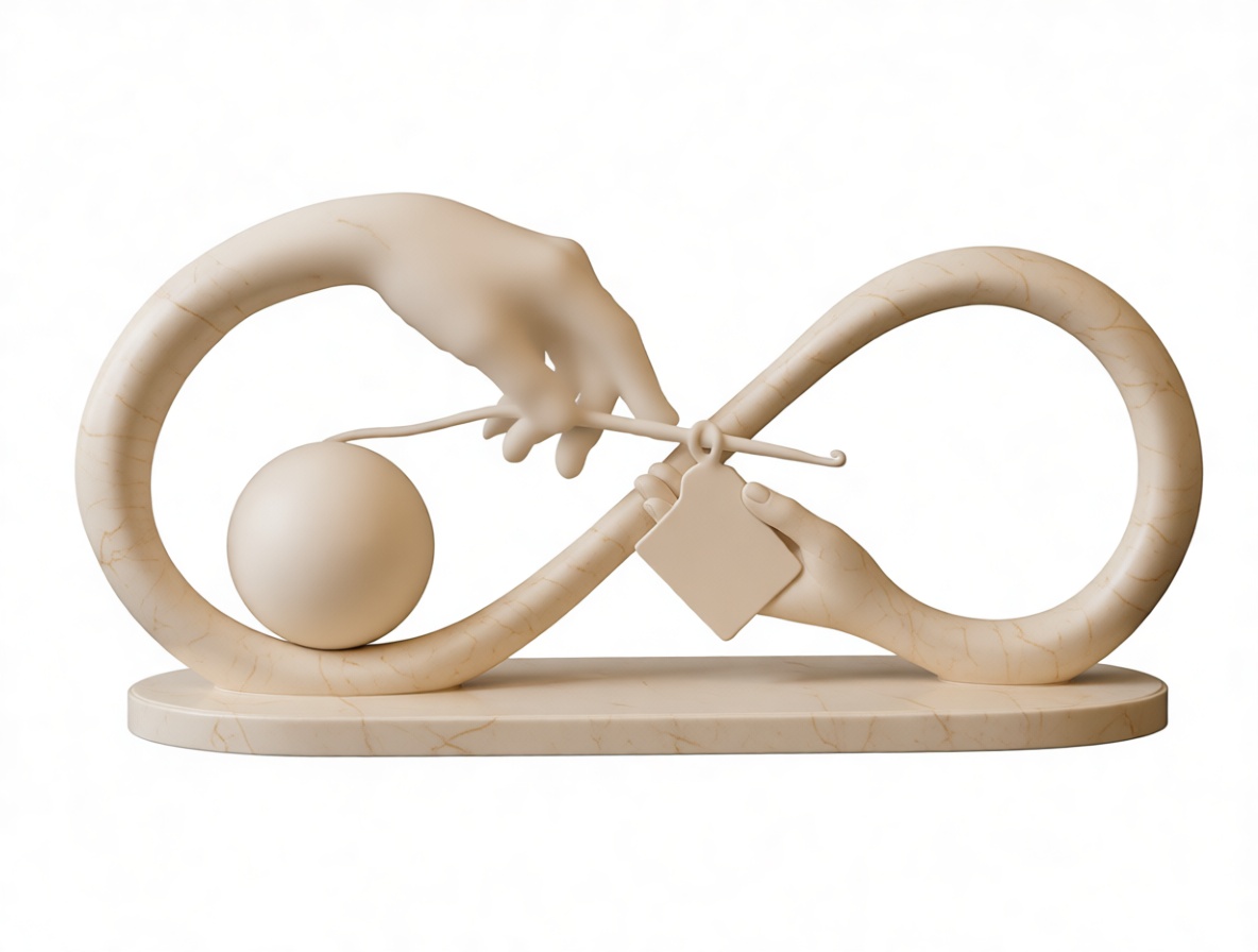 Infinity Crochet Sculpture free 3D printable STL