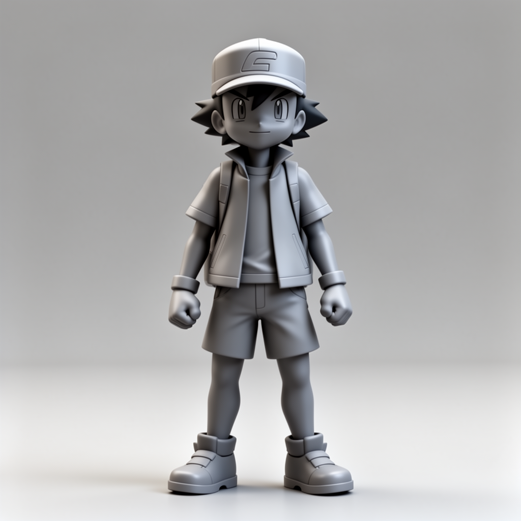 Ash Ketchum Figurine free 3D printable STL