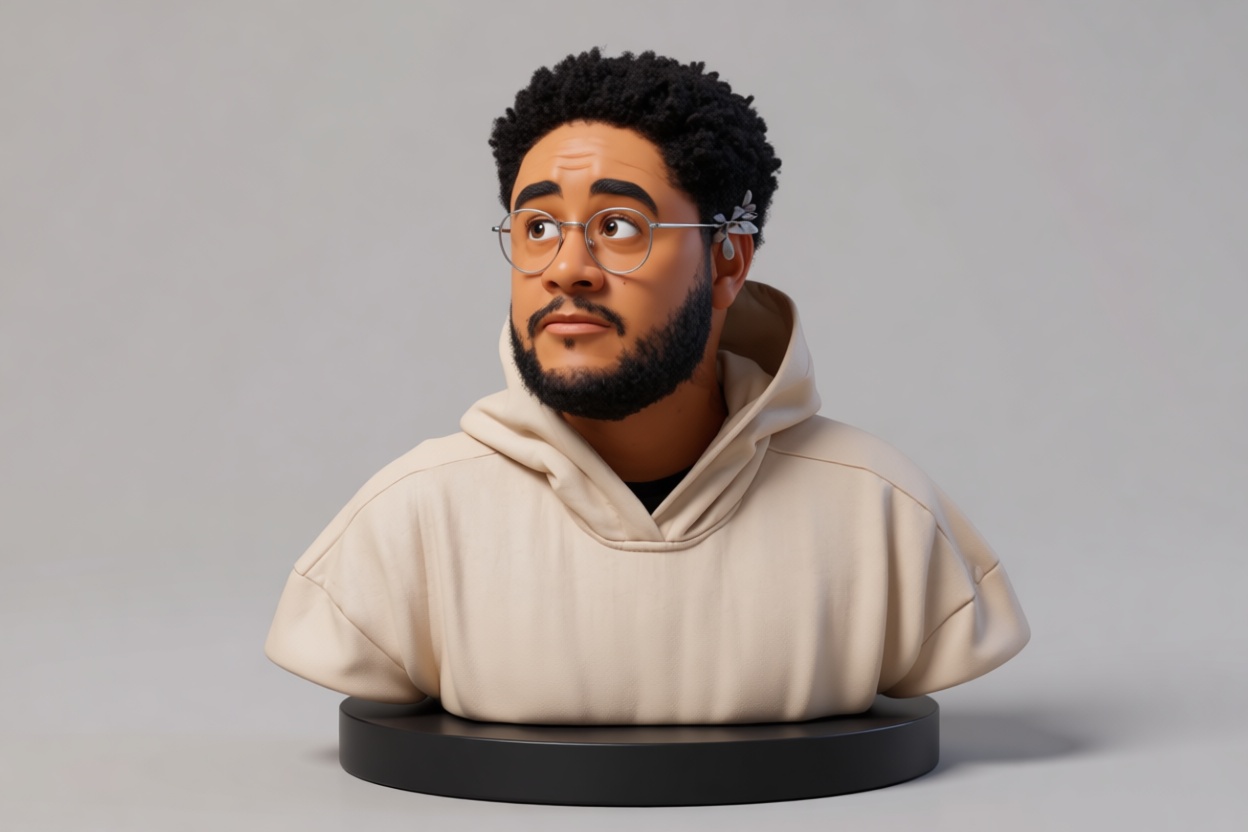 Bearded Man Bust free 3D printable STL