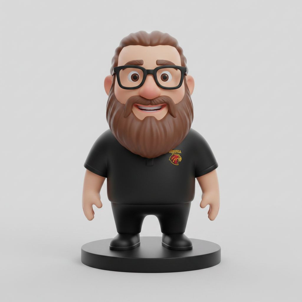 Bearded Man Figurine free 3D printable STL