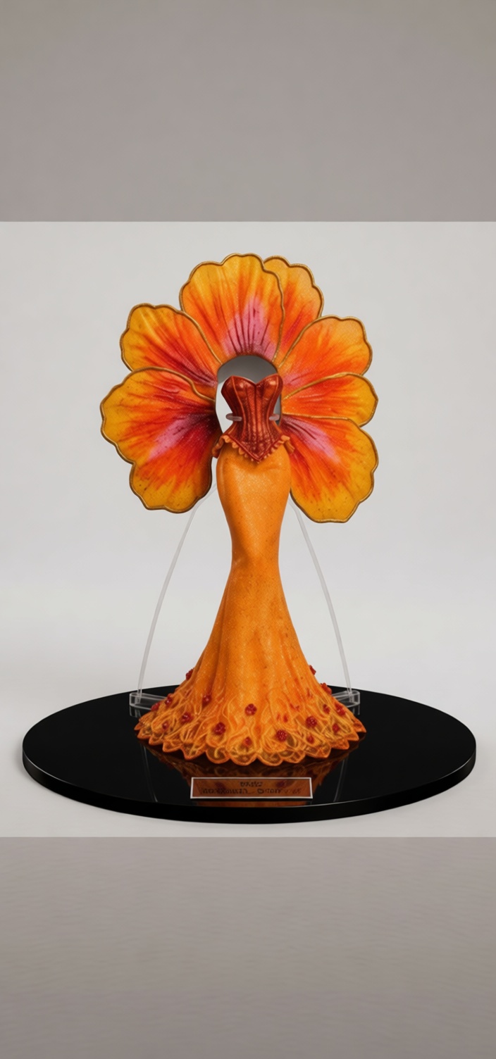 Floral Dress Figurine free 3D printable STL
