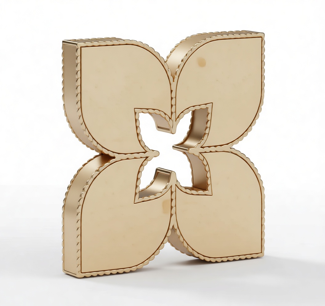 Four Leaf Clover Sculpture free 3D printable STL