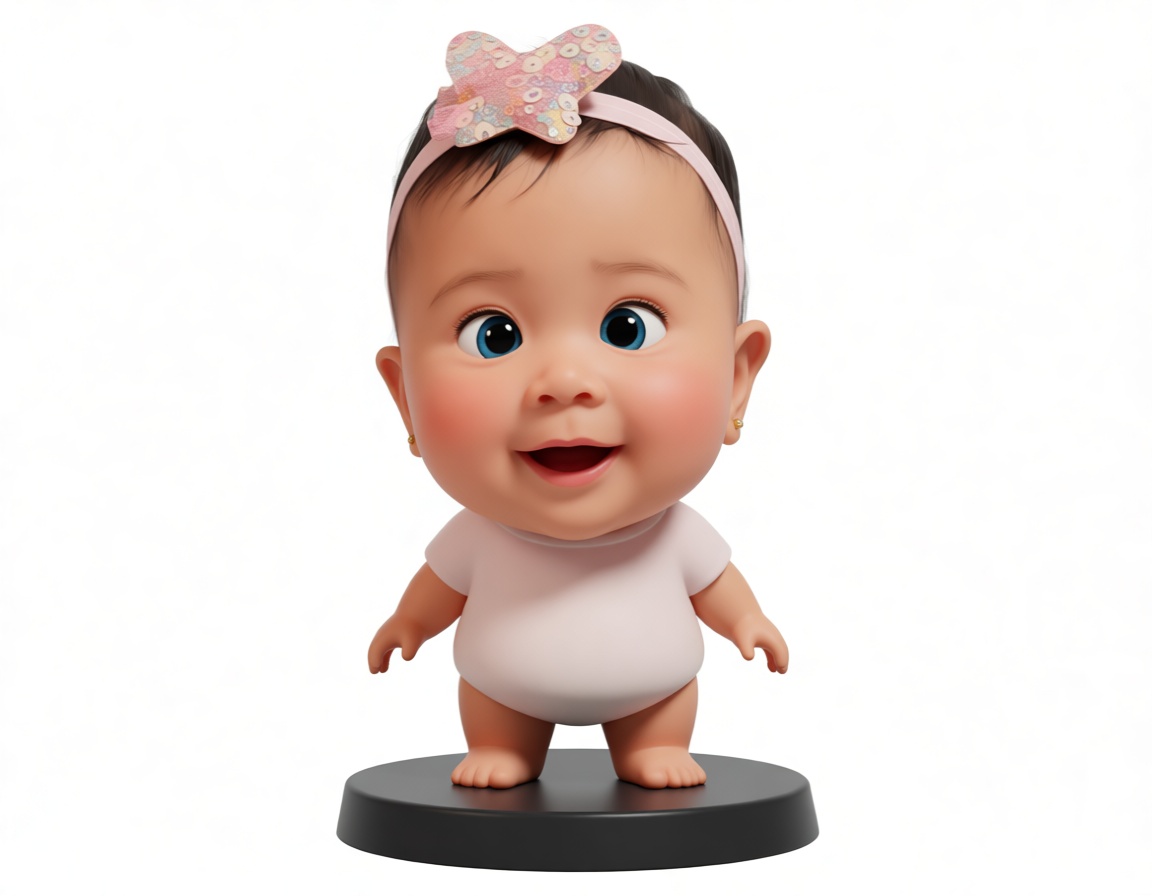 Smiling Baby Figurine free 3D printable STL
