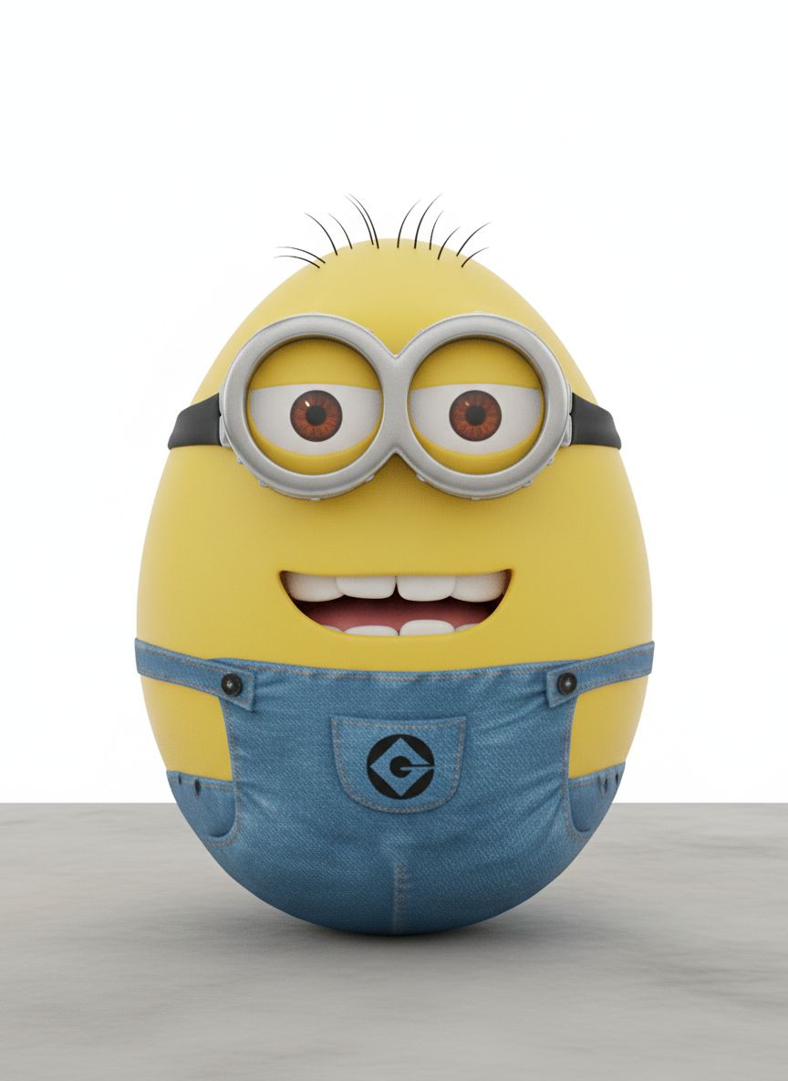 Minion Egg Figurine free 3D printable STL