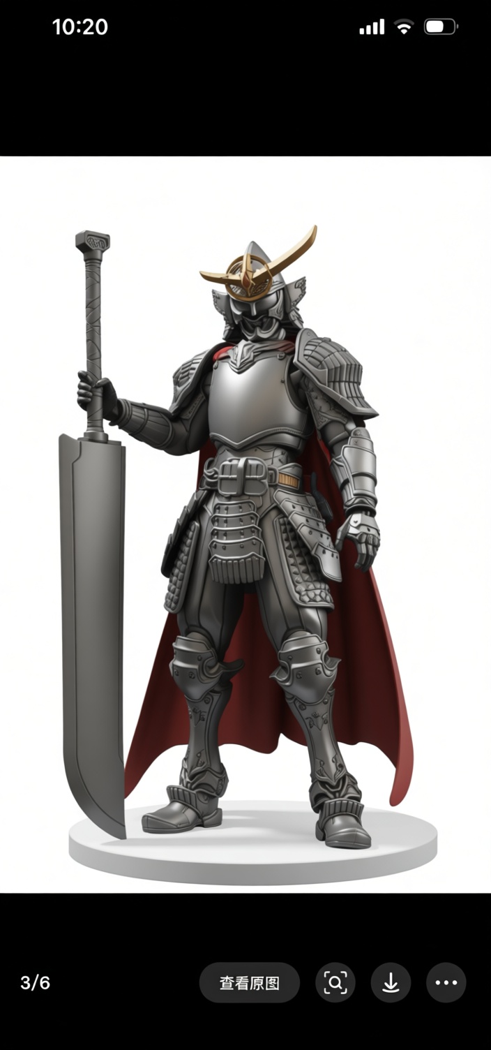 Samurai Warrior Figurine free 3D printable STL