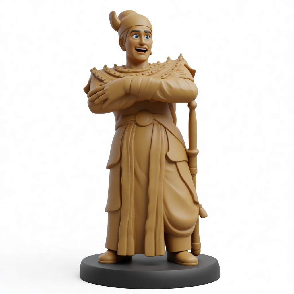 Mulan Shan Yu Figurine free 3D printable STL