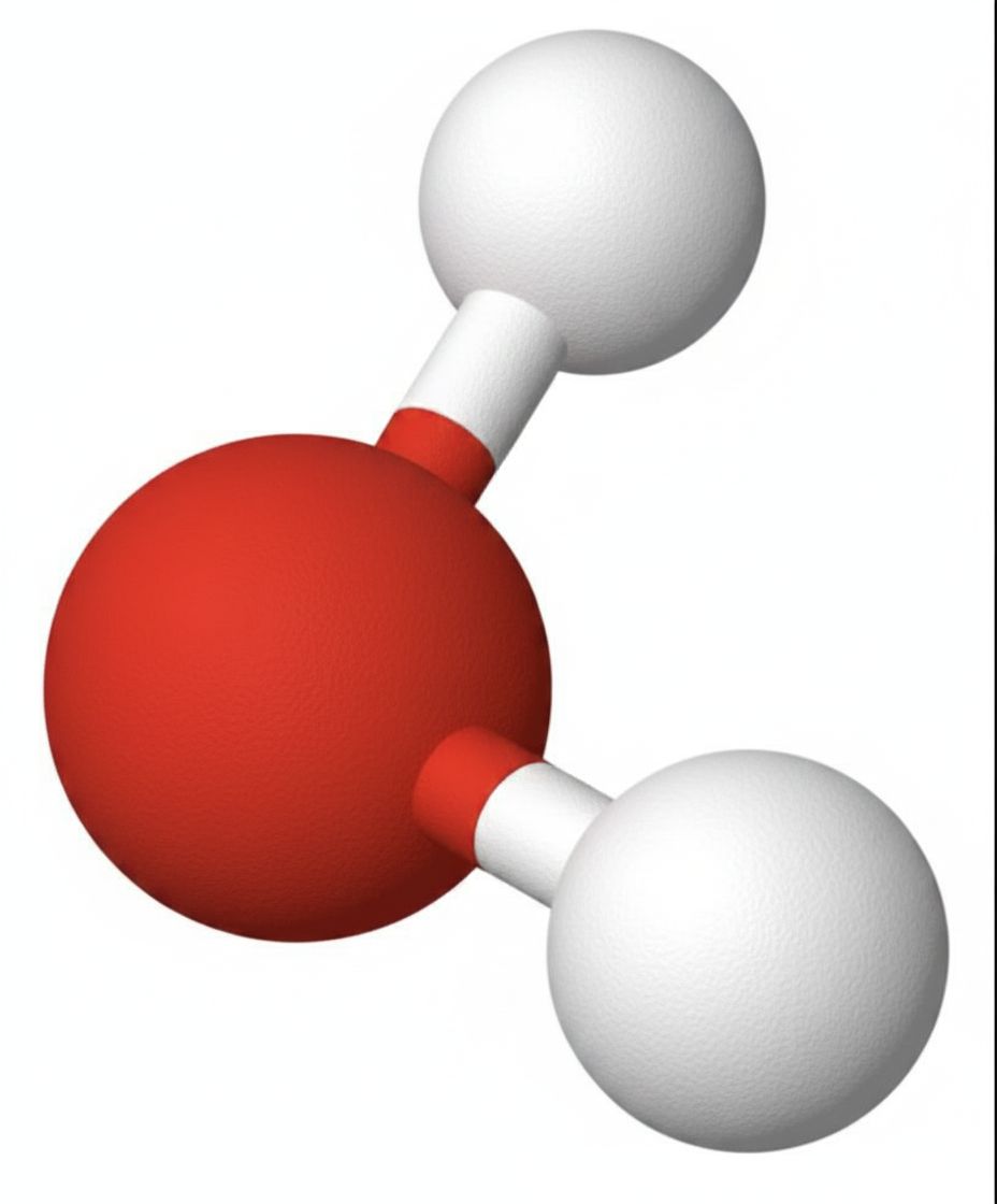 Water Molecule Model free 3D printable STL