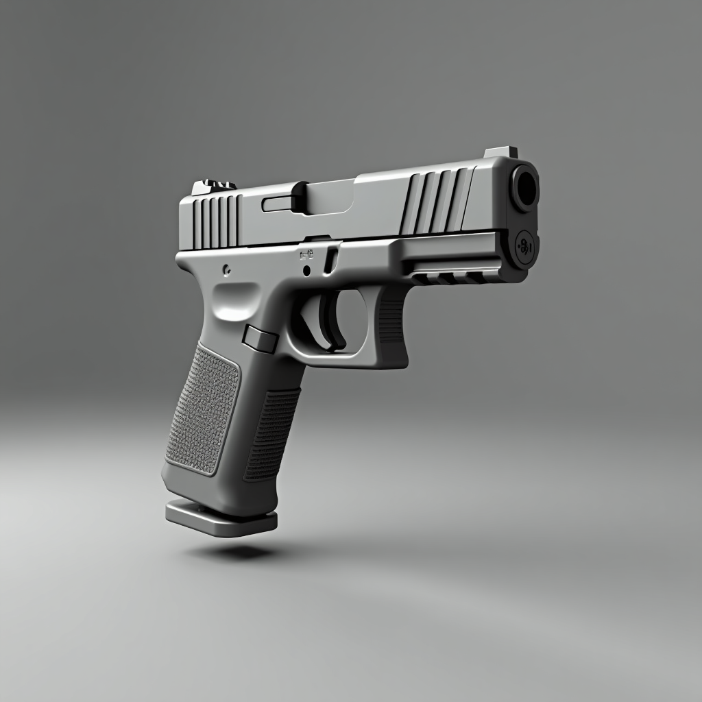 Glock 19 Pistol Display free 3D printable STL