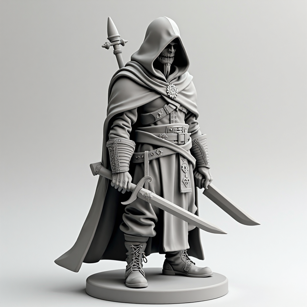 Warforged Rogue Miniature free 3D printable STL