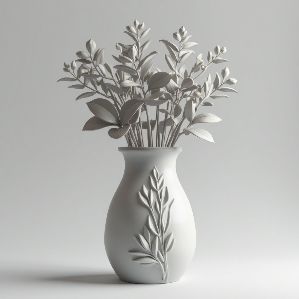 Decorative Flower Vase free 3D printable STL