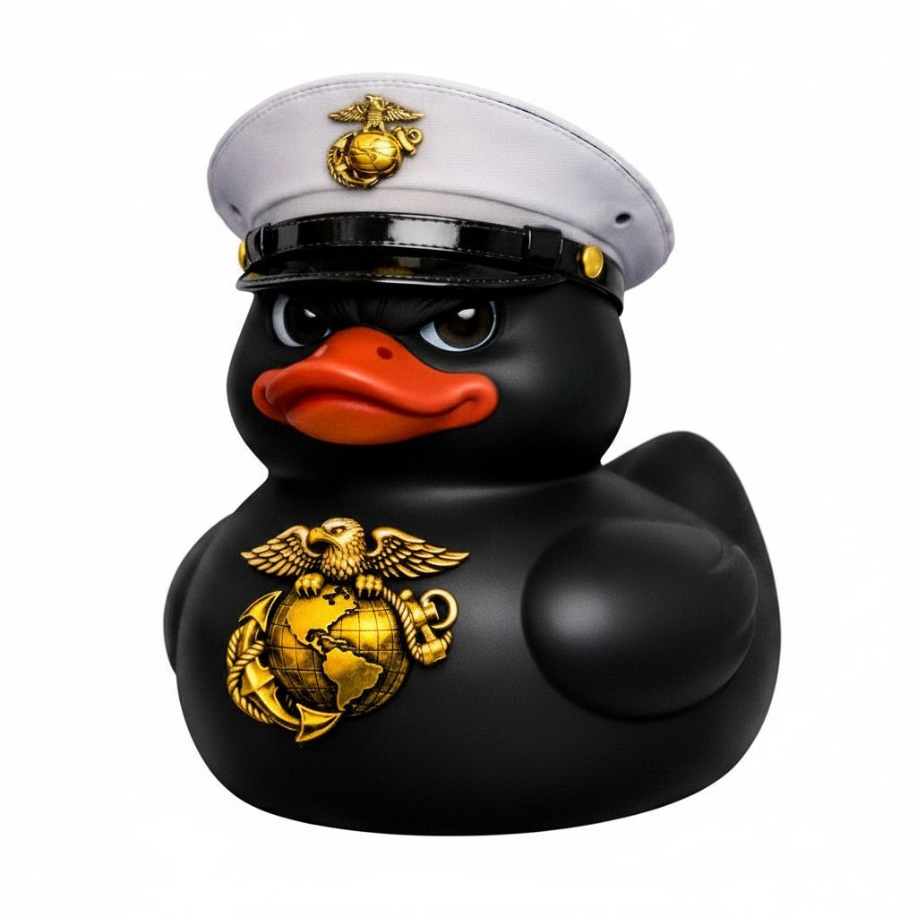 USMC Rubber Duck Figurine free 3D printable STL