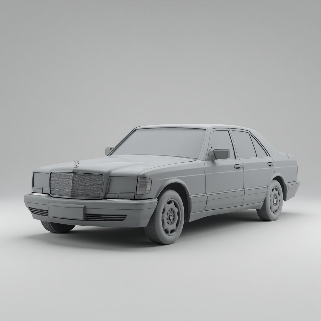 Mercedes Benz S600 Model free 3D printable STL