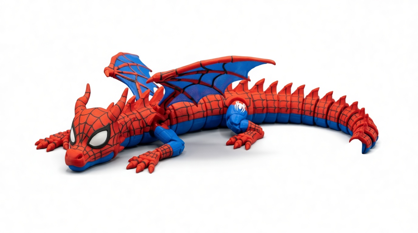Spider-Man Dragon Figurine free 3D printable STL