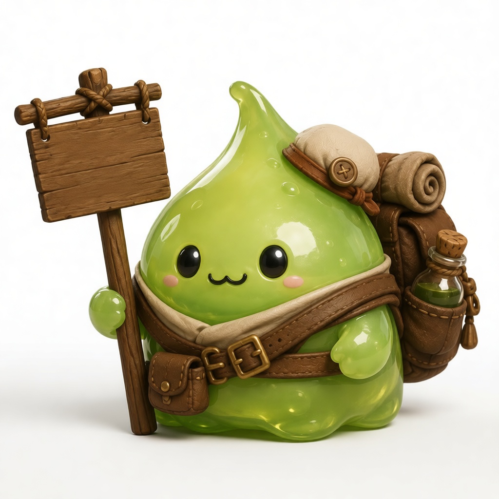Slime Adventurer Figurine free 3D printable STL