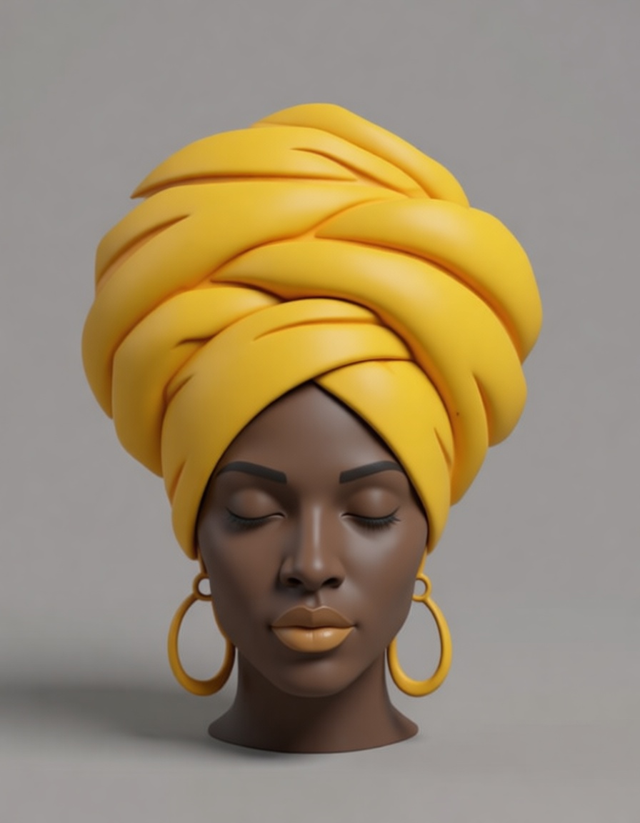 African Woman Bust free 3D printable STL