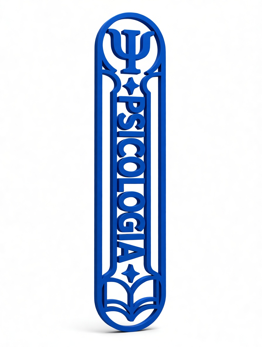 Psicologia Bookmark free 3D printable STL