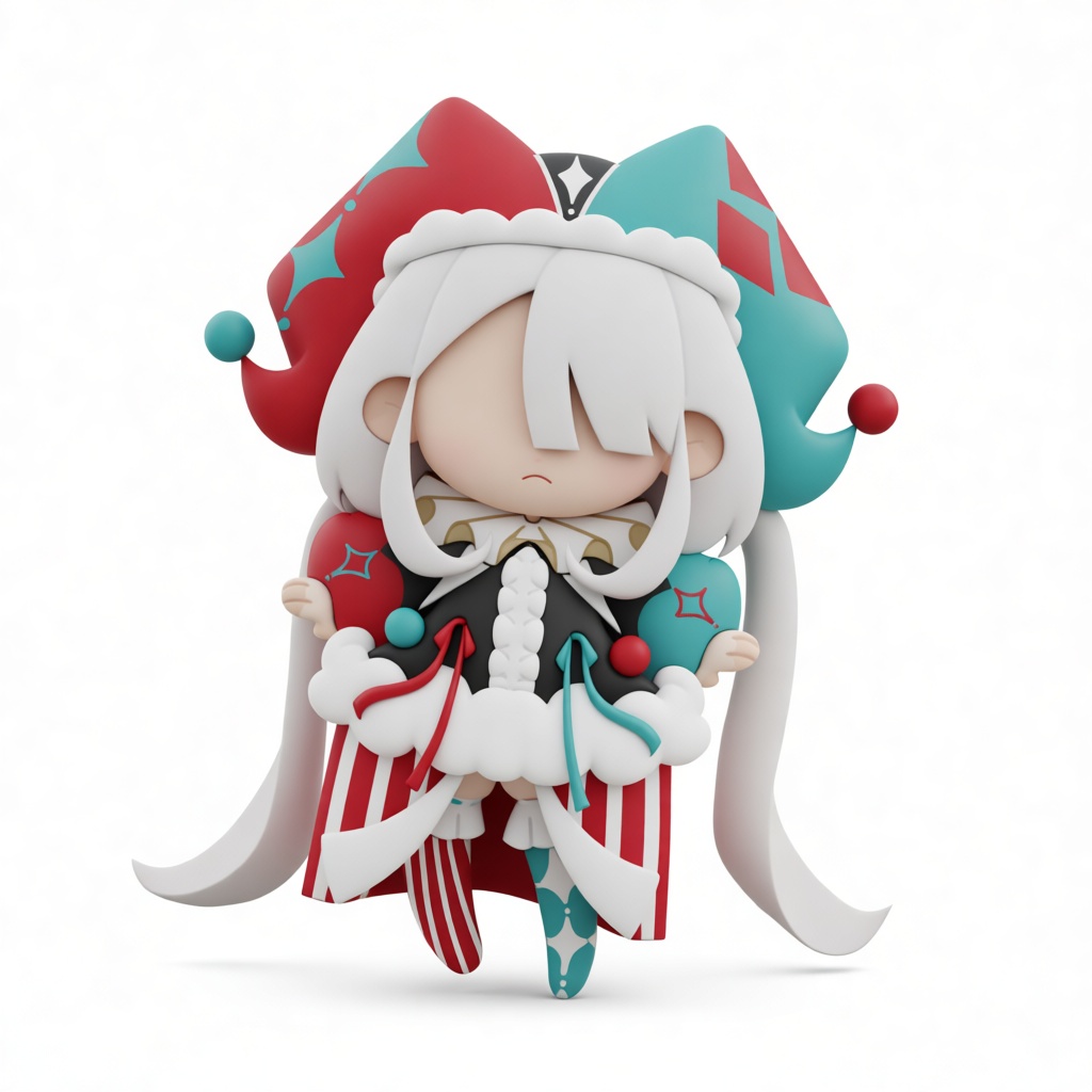 Jester Chibi Figurine free 3D printable STL