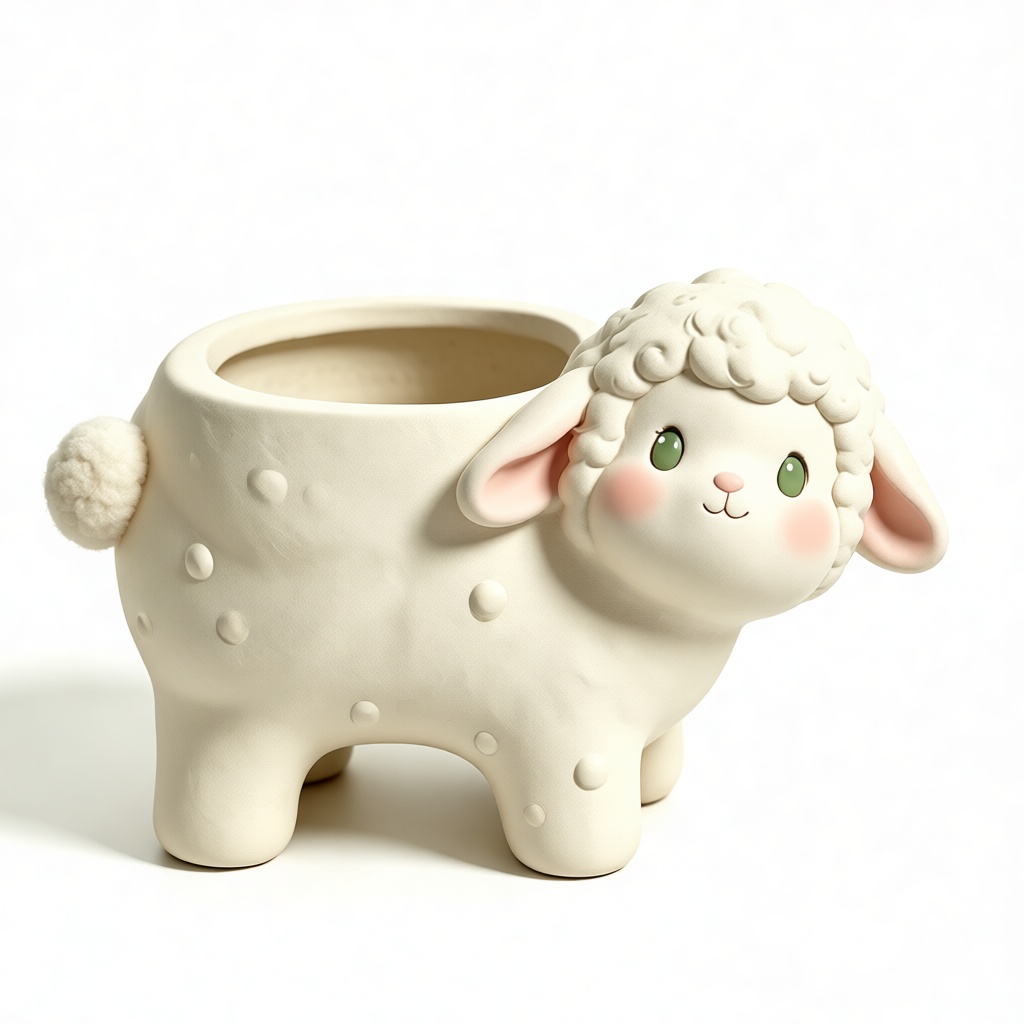 Cute Lamb Planter free 3D printable STL
