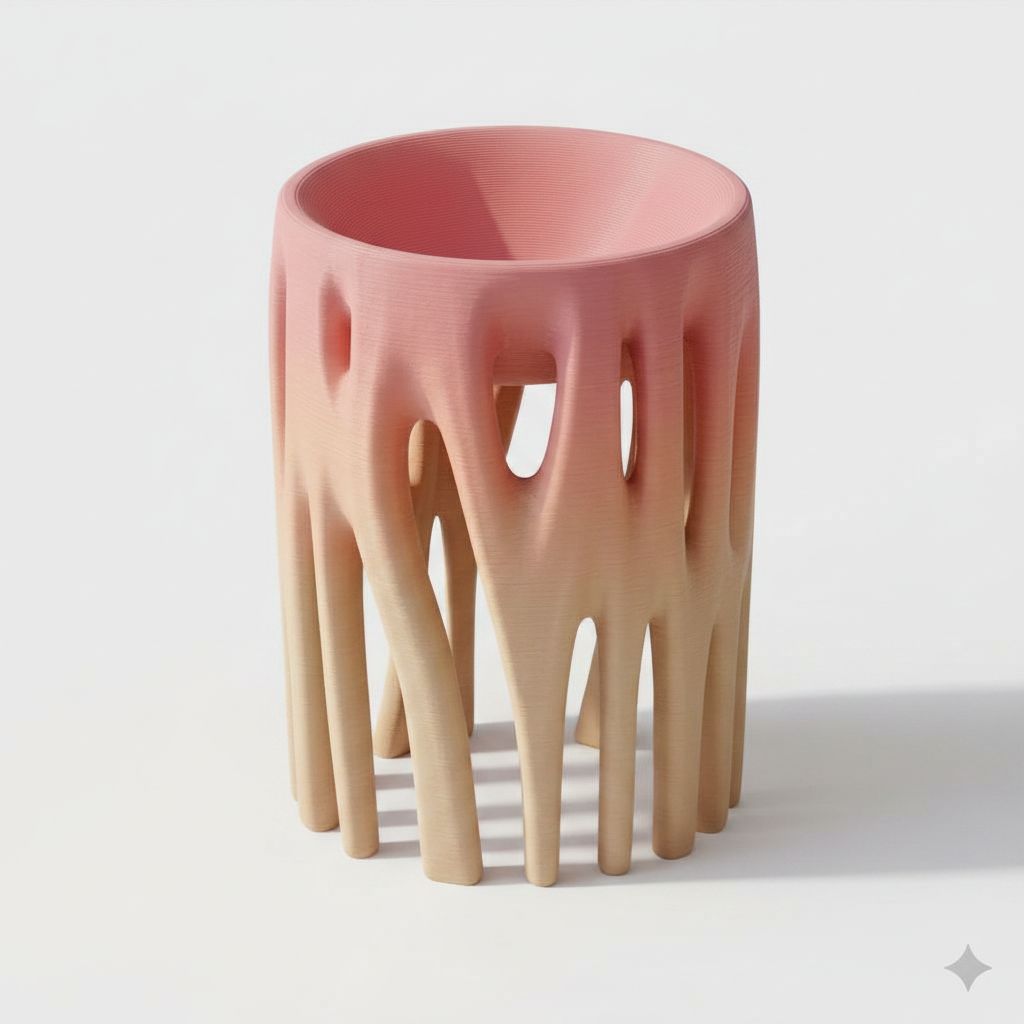 Organic Flow Vase free 3D printable STL