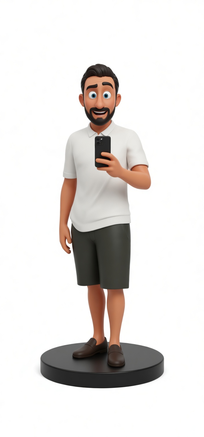 Bearded Man Figurine free 3D printable STL