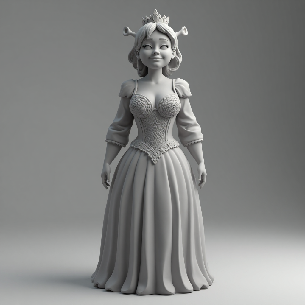 Princess Fiona Bust free 3D printable STL