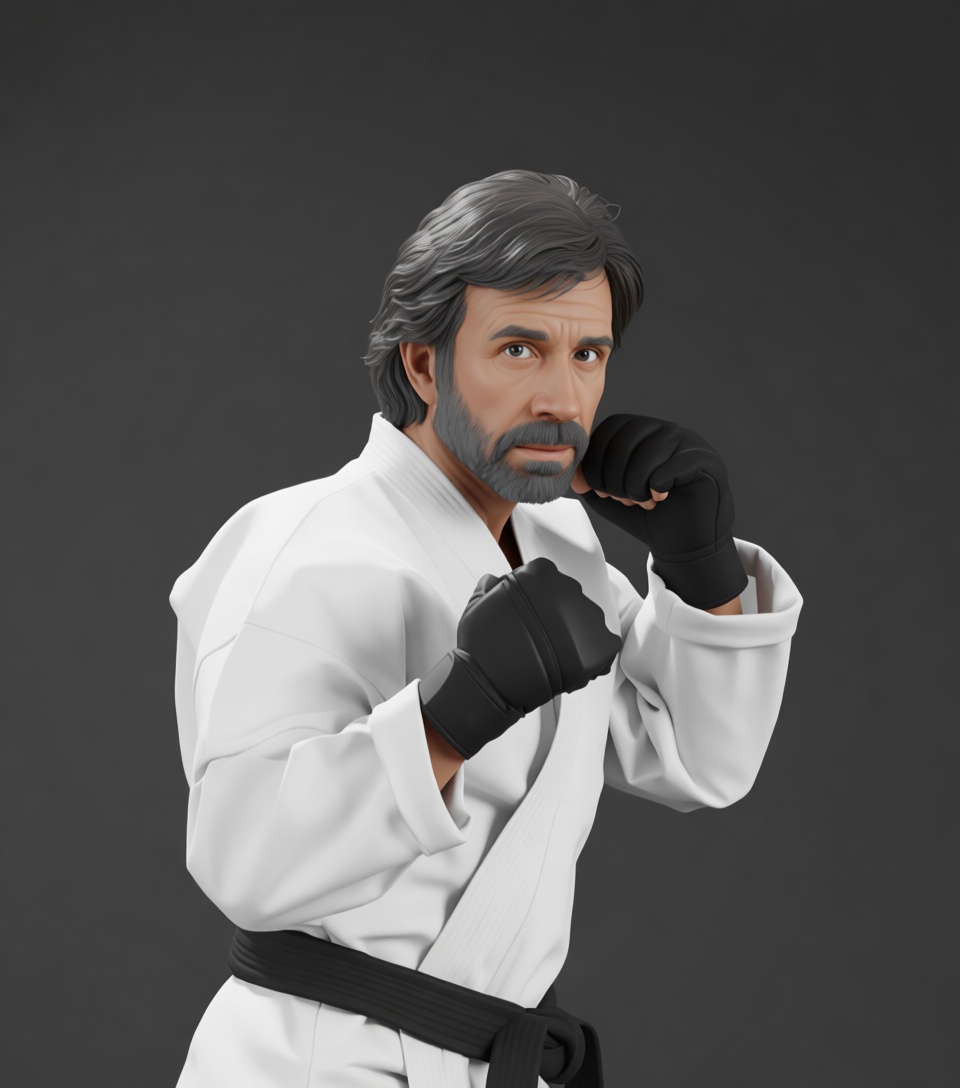Martial Artist Figurine free 3D printable STL