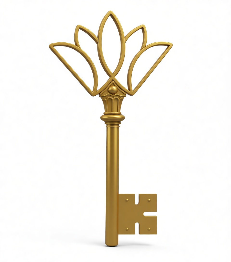Ornate Vintage Key Model free 3D printable STL