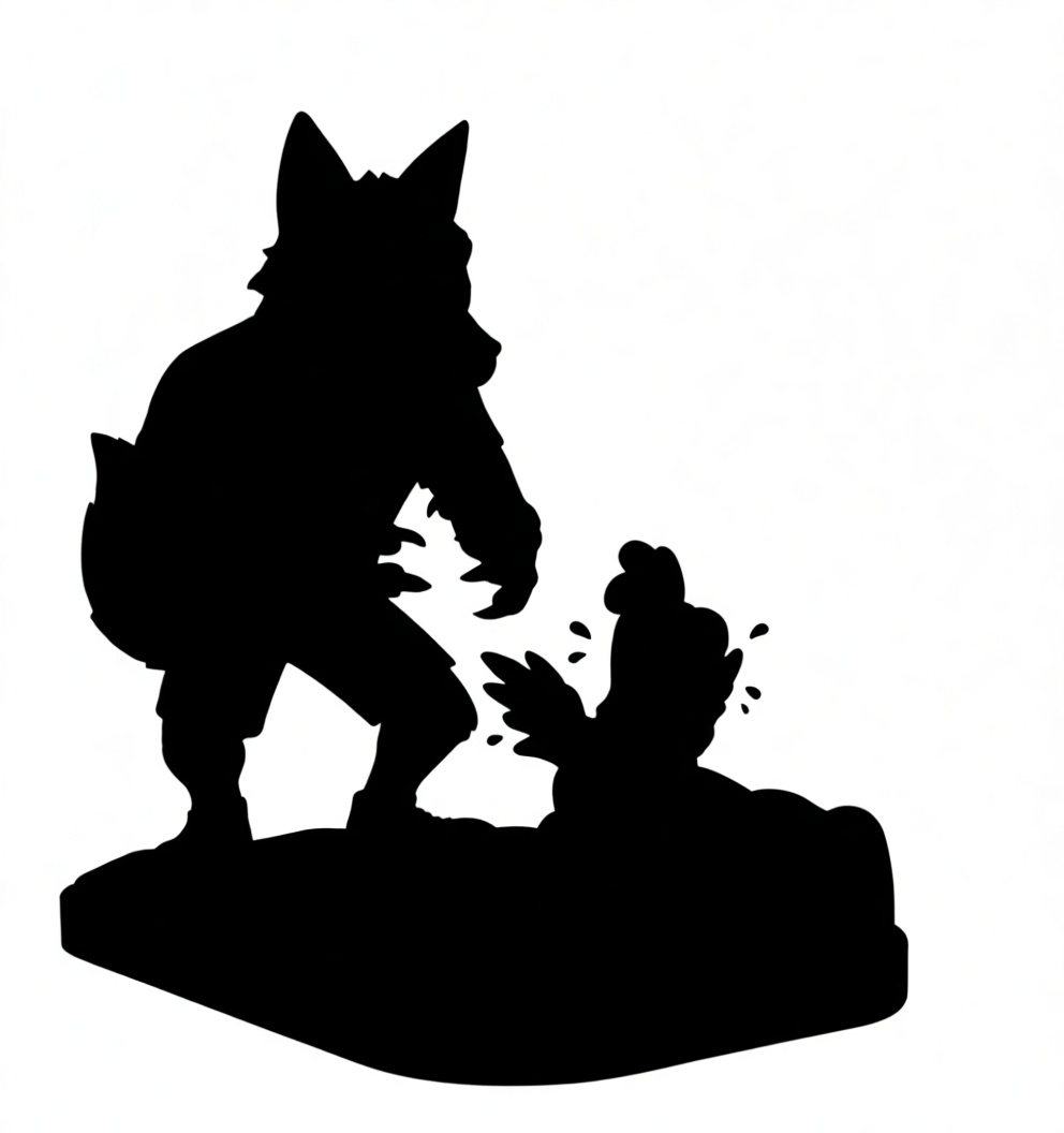 Werewolf Hunting Chicken Figurine free 3D printable STL