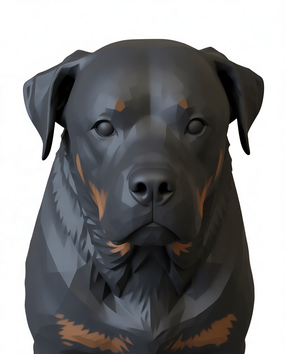 Rottweiler Dog Bust free 3D printable STL