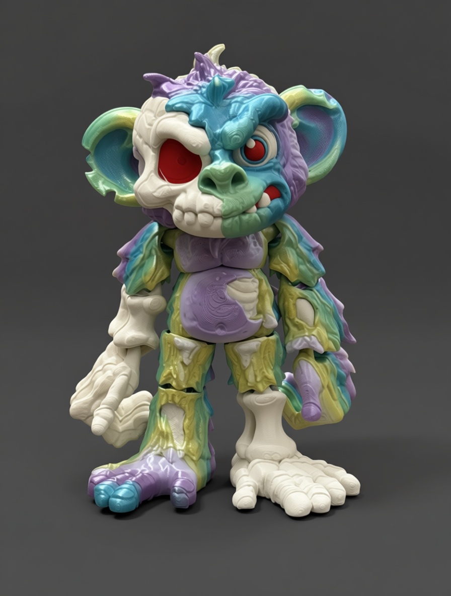 Zombified Monkey Figurine free 3D printable STL