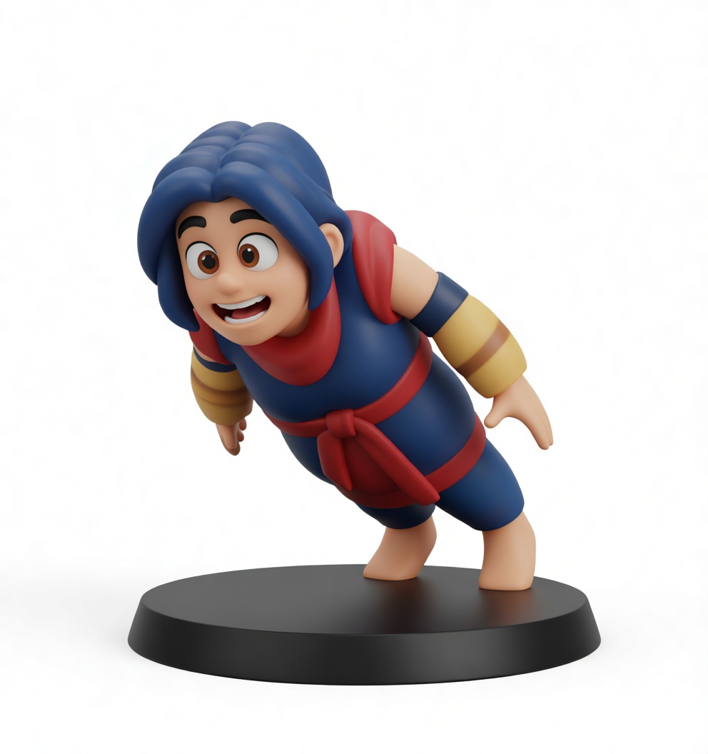 Ninja Boy Figurine free 3D printable STL