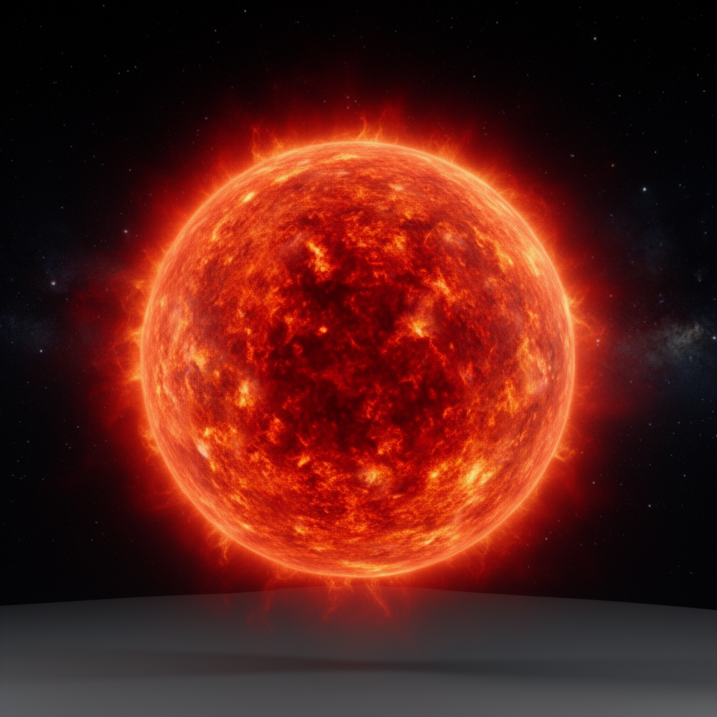 Red Giant Star Model free 3D printable STL