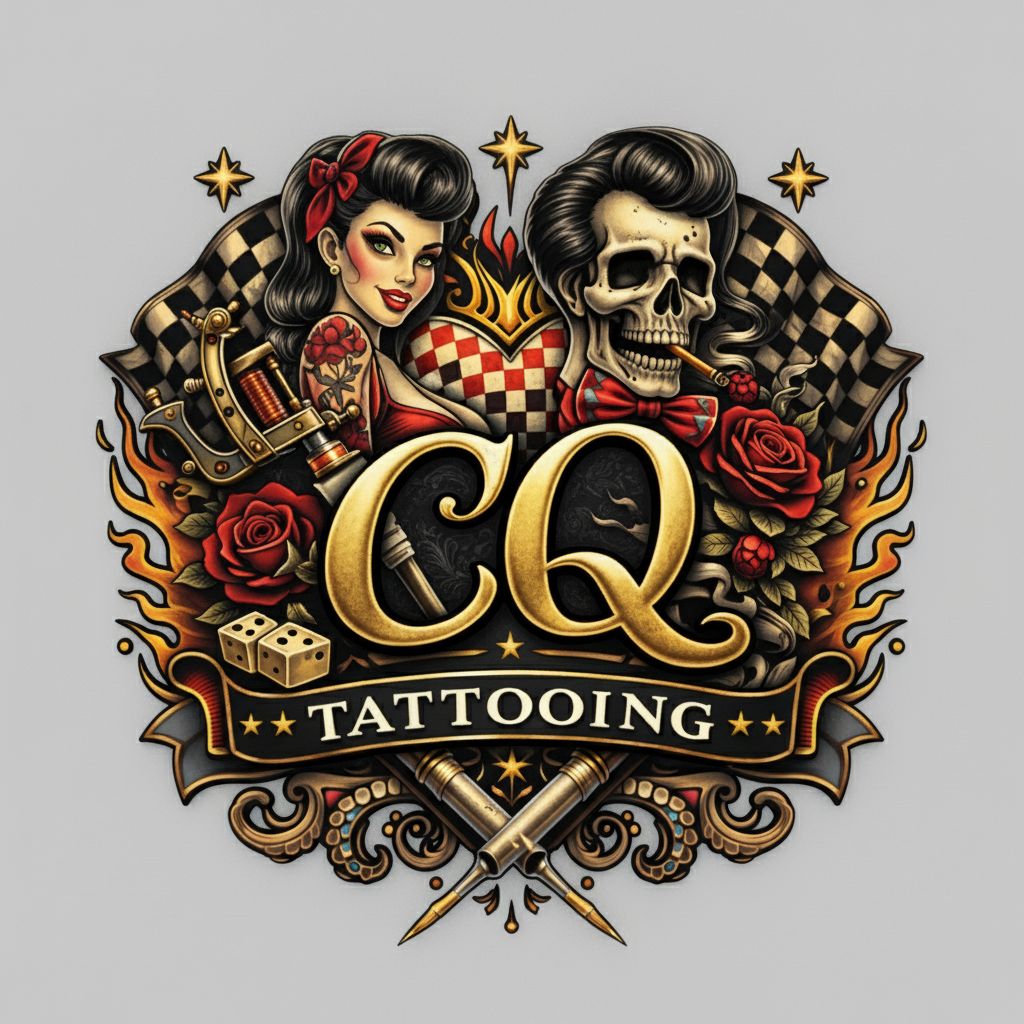CQ Tattooing Emblem free 3D printable STL