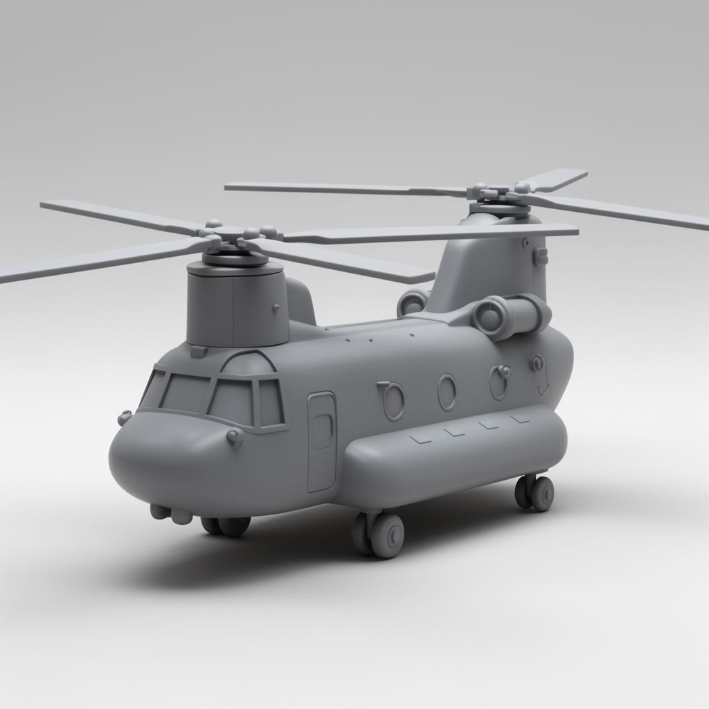 CH-47 Chinook Toy Model free 3D printable STL