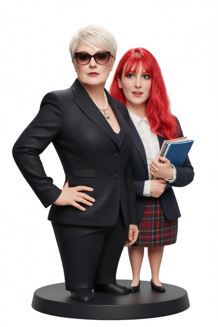 Businesswoman and Student Figurine free 3D printable STL
