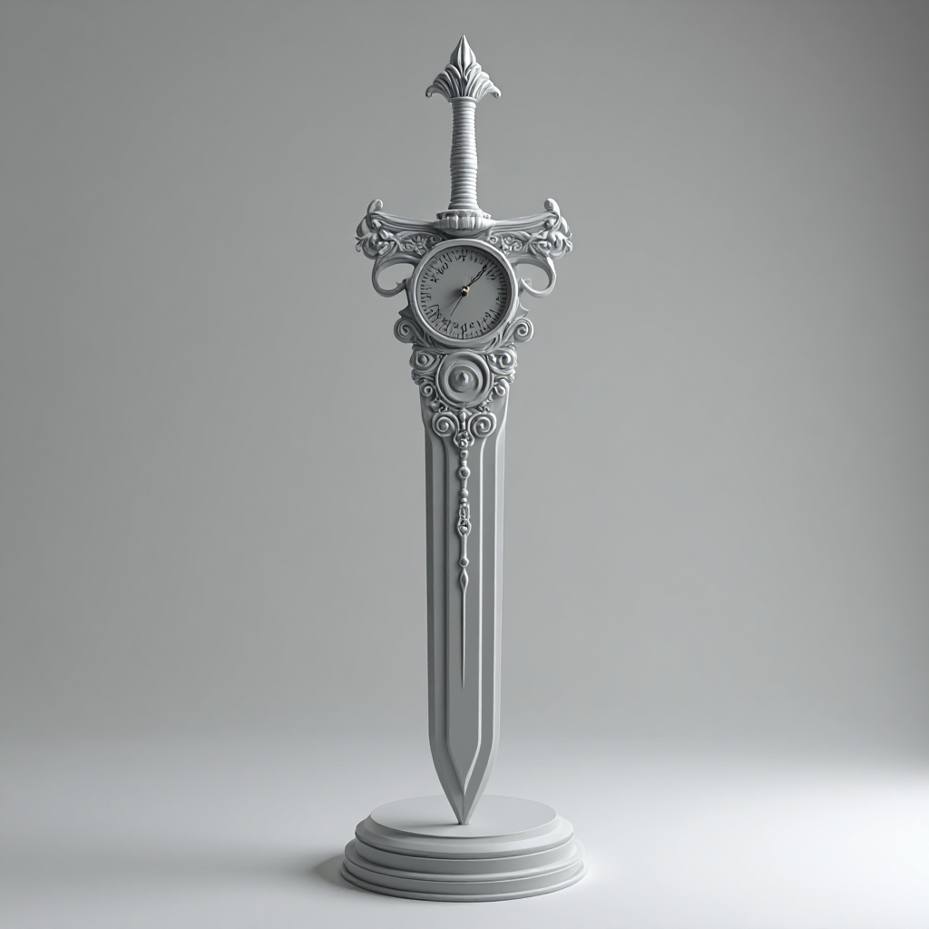 Cosmic Clock Sword free 3D printable STL