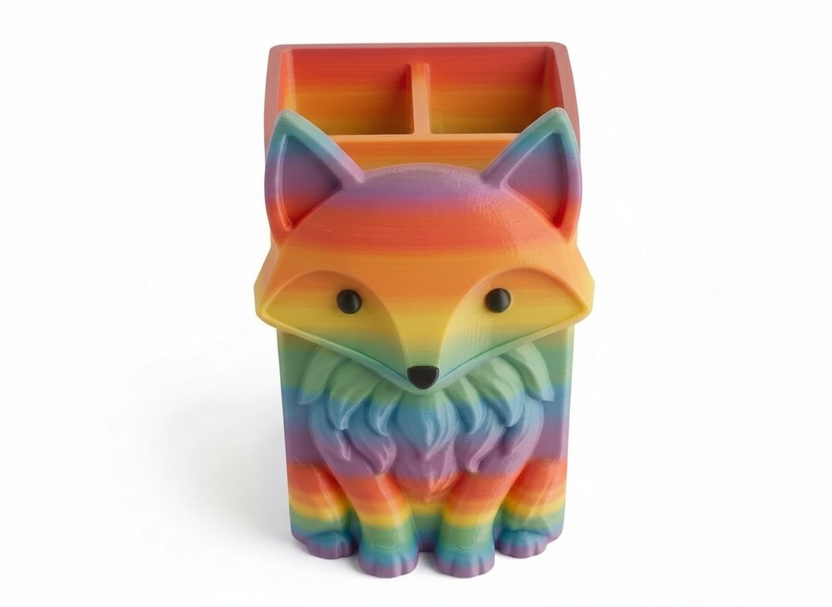 Fox Pen Holder free 3D printable STL