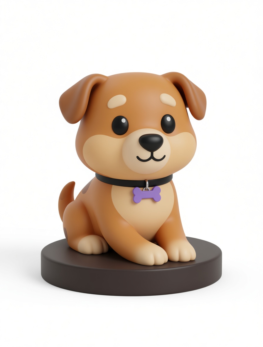 Cute Puppy Figurine free 3D printable STL