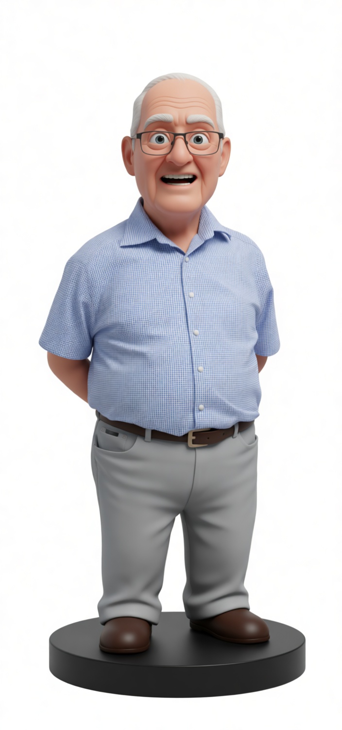 Elderly Man Figurine free 3D printable STL