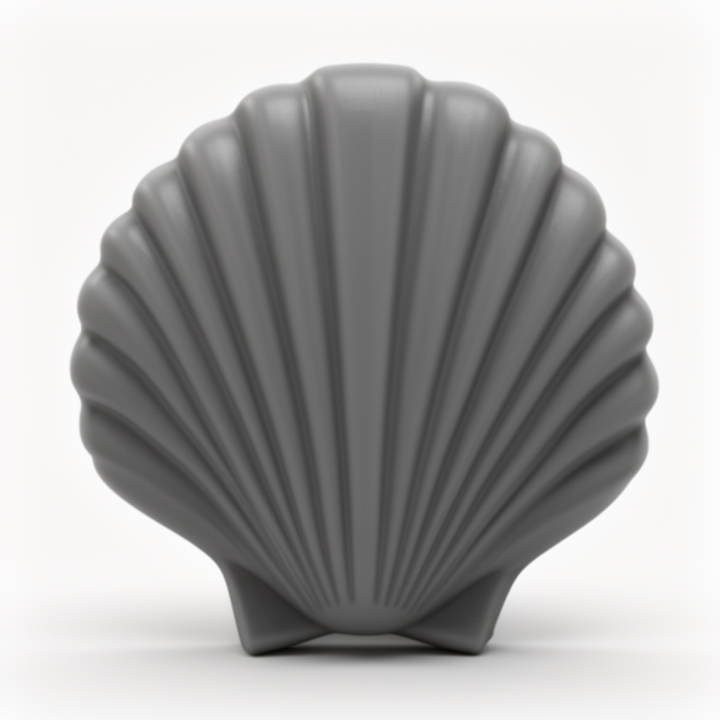 Flat Back Seashell Figurine free 3D printable STL