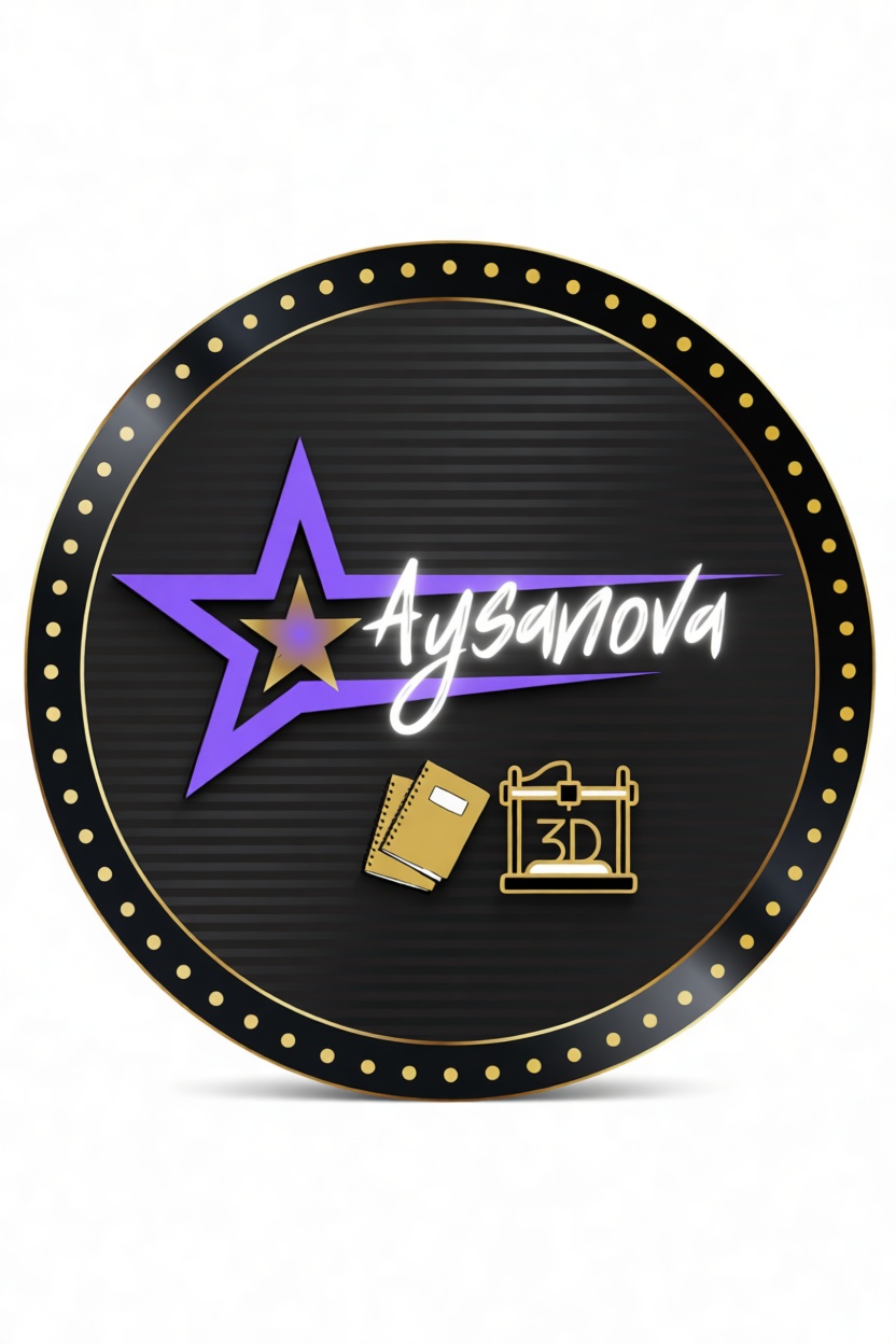 Aysanova Logo Emblem free 3D printable STL