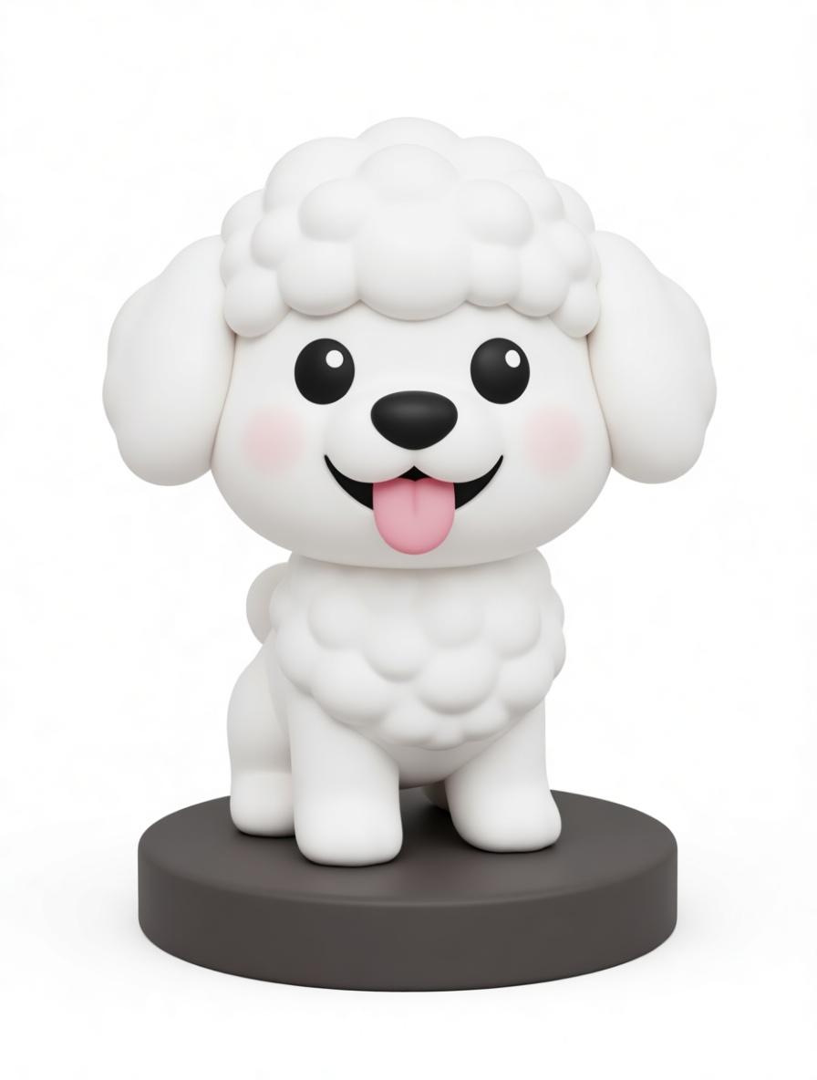 Poodle Dog Figurine free 3D printable STL