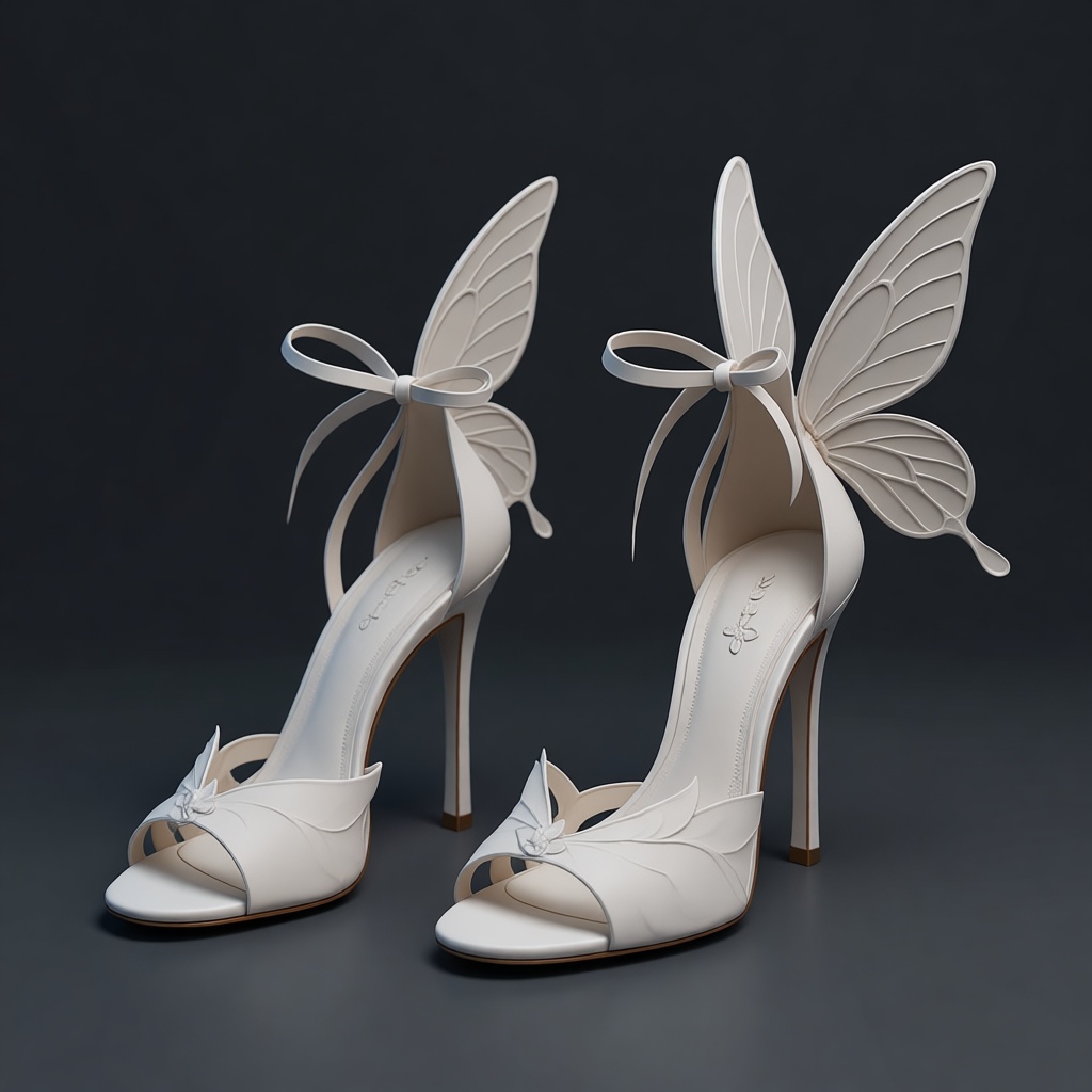 Butterfly Wing High Heels free 3D printable STL