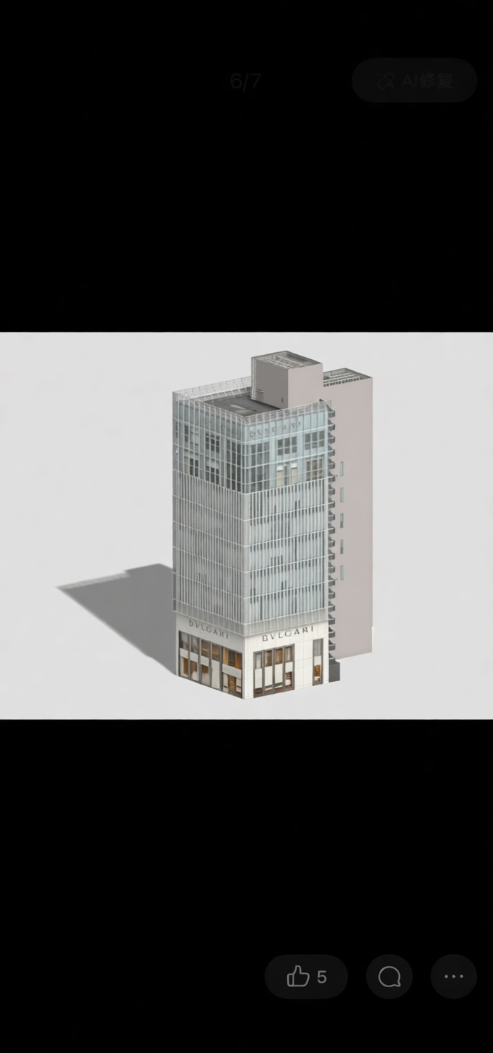 Bvlgari Ginza Tower Model free 3D printable STL