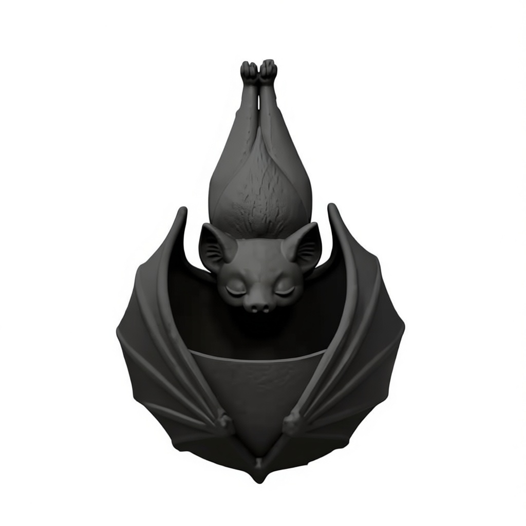 Sleeping Bat Figurine free 3D printable STL